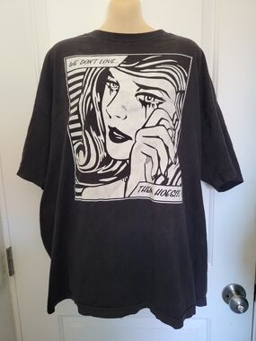 Famous Stars & Straps Black Graphic Pop Art Tee